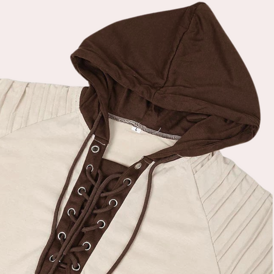 Xav | Veste à Capuche Homme à Lacets - Image 2