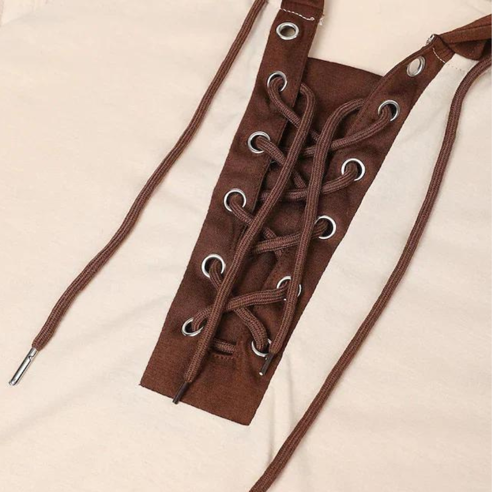 Xav | Veste à Capuche Homme à Lacets - Image 3