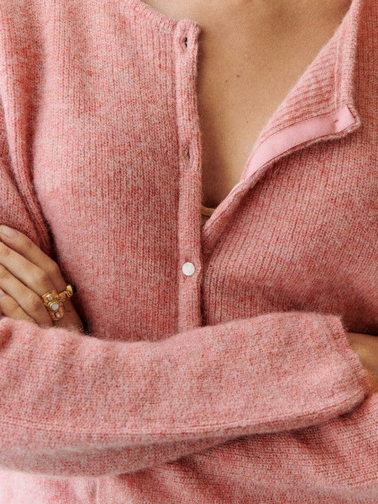 Isadora | Cardigan Femme Col en V Boutonné - Image 7