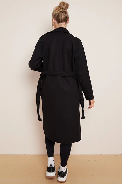 Sylviane | Manteau croisé ceinturé pour femme - Image 8