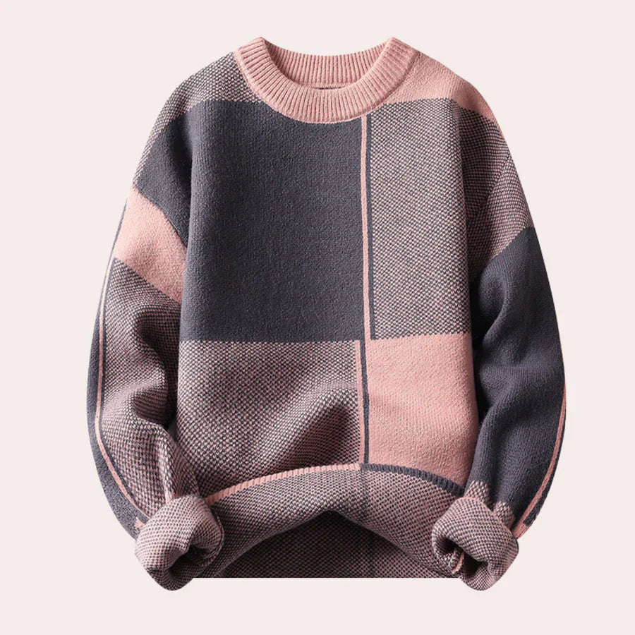 Matéo | Pull Homme Col Rond à Blocs de Couleurs - Image 4