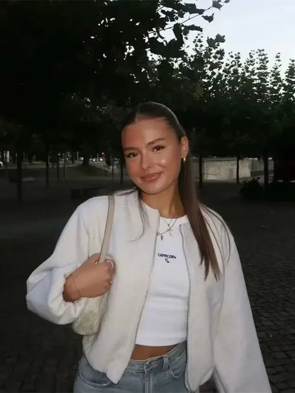 Mélanie | Blouson Bomber Court Femme - Image 1