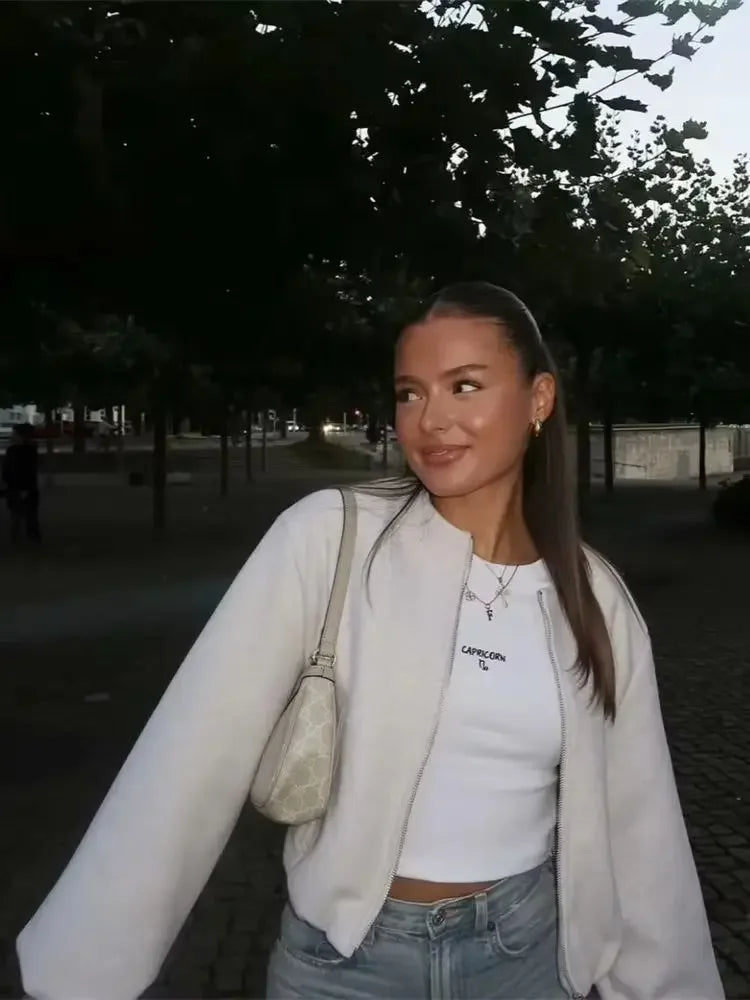 Mélanie | Blouson Bomber Court Femme - Image 3