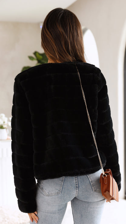 Janine | Veste Courte Femme Ouverte Devant - Image 12