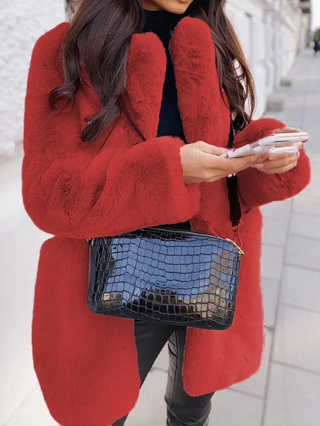 Safa | Manteau Femme Oversize en Fausse Fourrure - Image 5