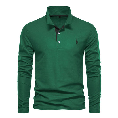 Loucas | Polo à Manches Longues Boutonné pour Homme - Image 5