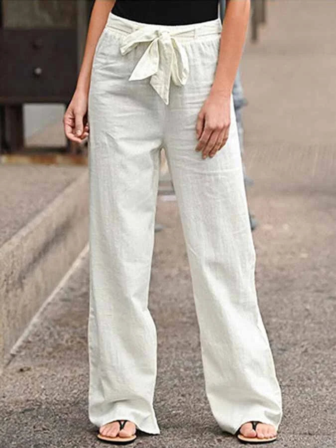 Yvonne | Pantalon d'été en lin pour femmes - Image 1