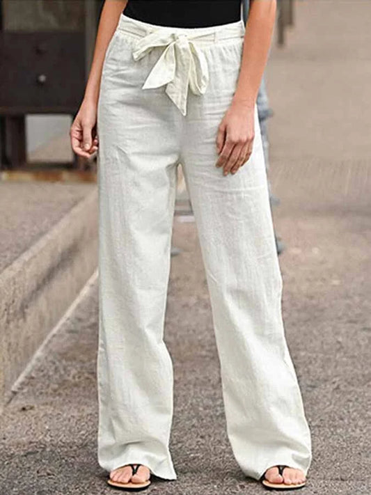 Yvonne | Pantalon d'été en lin pour femmes - Image 1