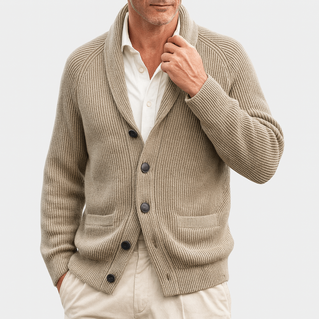 Aurel | Veste Cardigan Homme Col Châle - Image 1