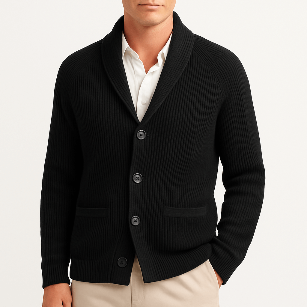 Aurel | Veste Cardigan Homme Col Châle - Image 2
