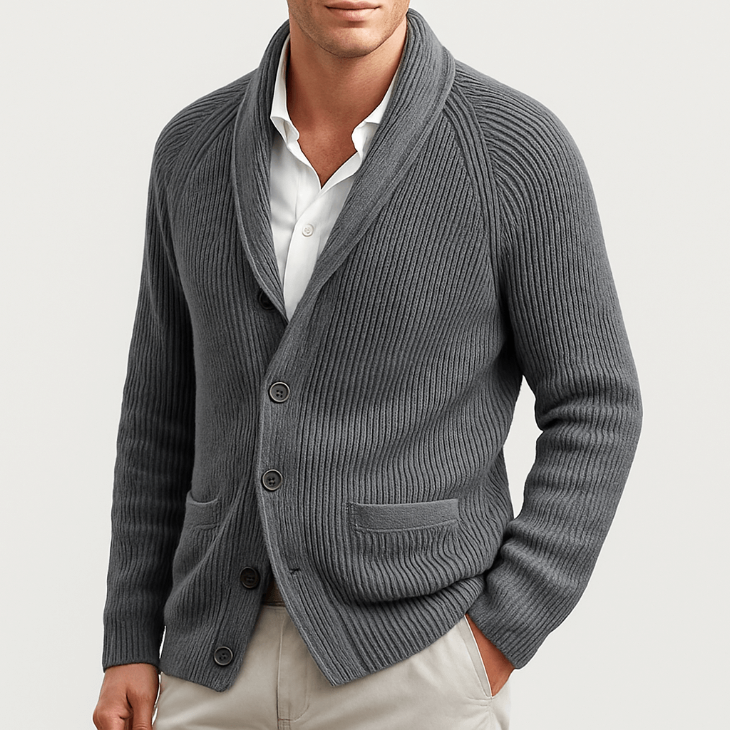 Aurel | Veste Cardigan Homme Col Châle - Image 4