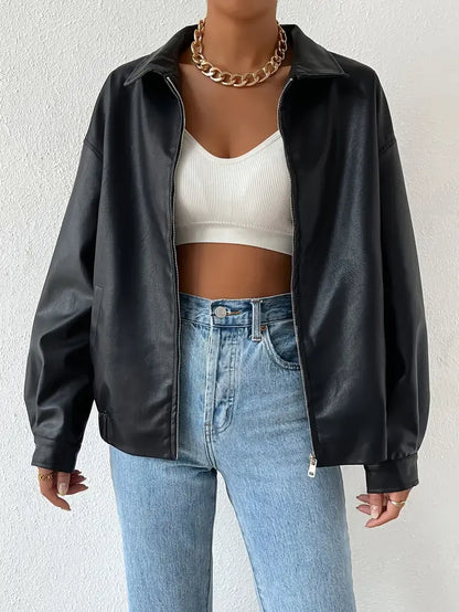 Sévérine | Veste Zippée Oversize Femme - Image 1