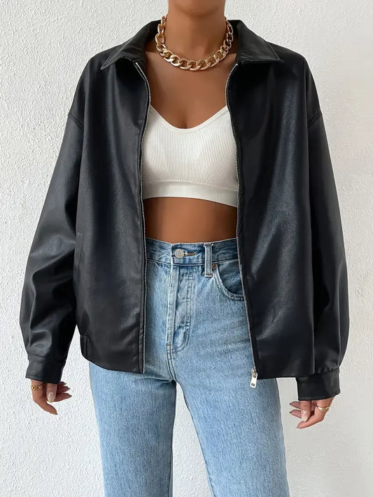 Sévérine | Veste Zippée Oversize Femme - Image 1
