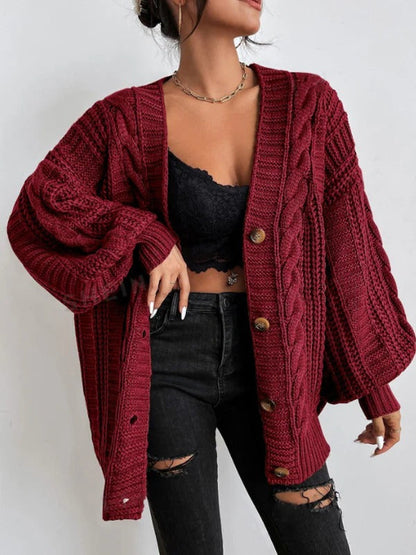 Leïla | Cardigan Femme Oversize en Tricot torsadé - Image 7