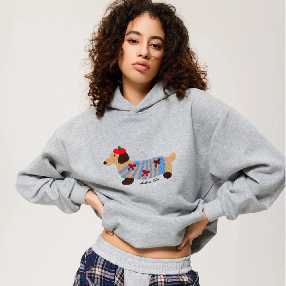 Aïcha | Sweat à capuche oversize graphique pour femme - Image 1
