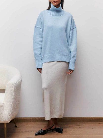 Isabelle | Pull ample à col roulé pour femme - Image 4