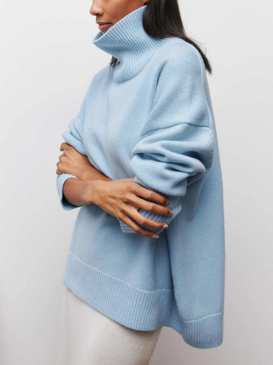 Isabelle | Pull ample à col roulé pour femme - Image 2