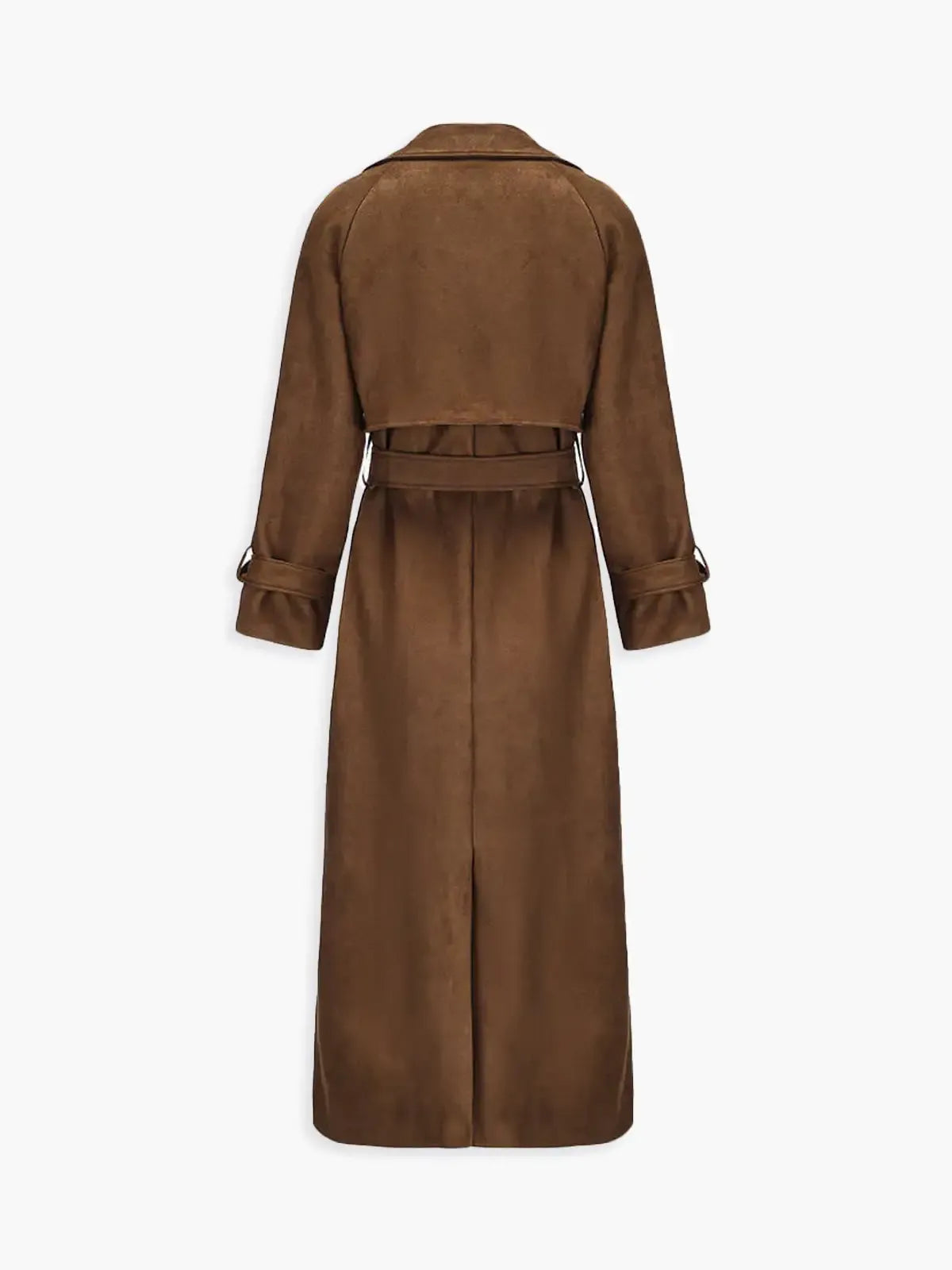 Hajar | Long Trench-coat Marron pour Femme - Image 7