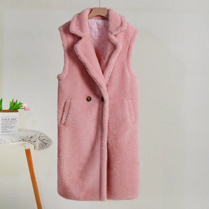 Jasmine | Manteau Long Sans Manches Femme - Image 8