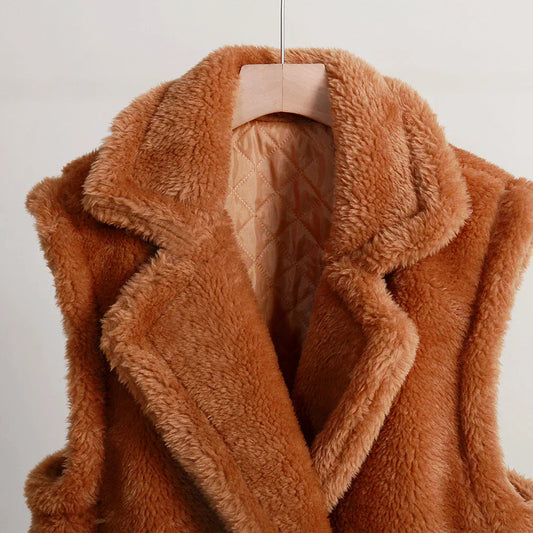 Jasmine | Manteau Long Sans Manches Femme - Image 2