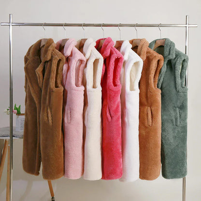 Jasmine | Manteau Long Sans Manches Femme - Image 3