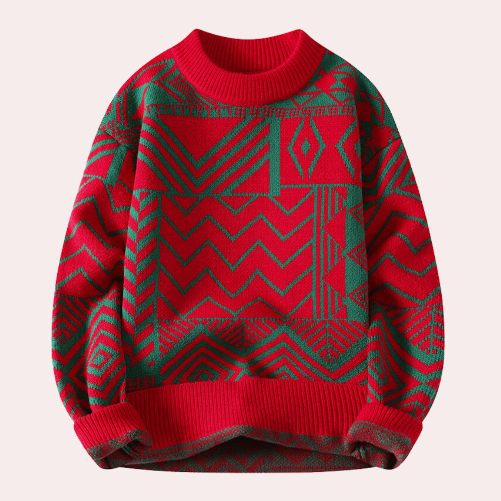 Fabien | Pull Homme Col Rond Imprimé - Image 4