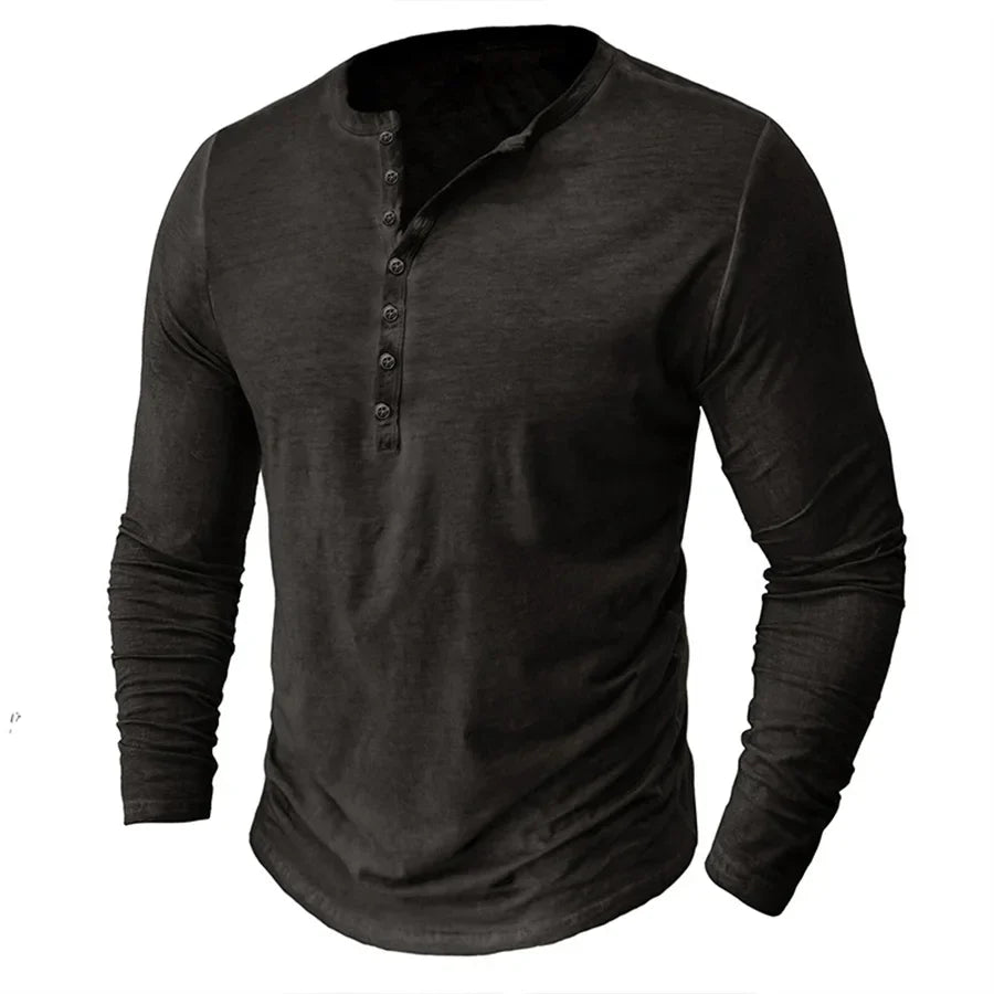 Gautier | Chemise Henley à confort décontracté - Image 9