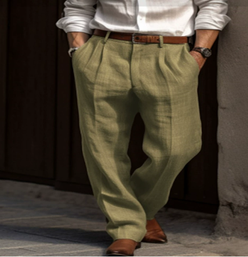 Lucien | Pantalon d'été confortable en lin pour hommes