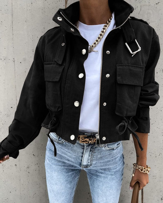 Margaux | Veste utilitaire courte pour femme - Image 1