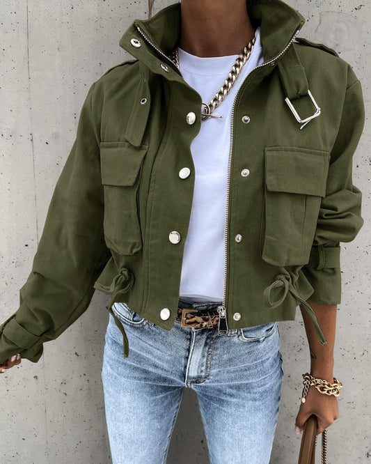 Margaux | Veste utilitaire courte pour femme - Image 2