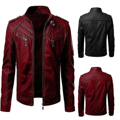 Julio | Veste de motard slim fit pour homme - Image 6