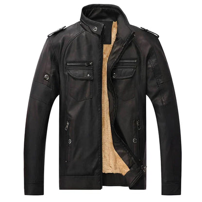 Ben | Veste de motard homme doublée en polaire - Image 1