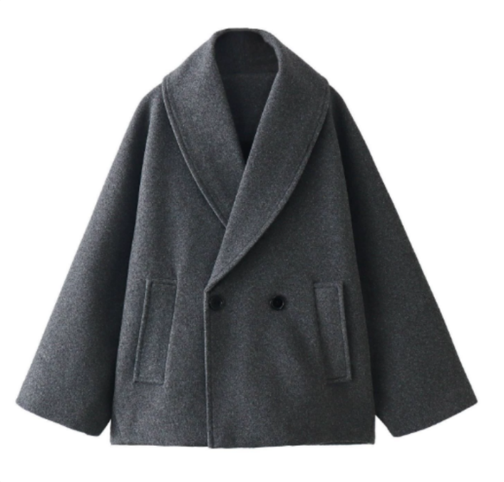 Béatrice | Manteau Enveloppant Cocoon Oversize Femme