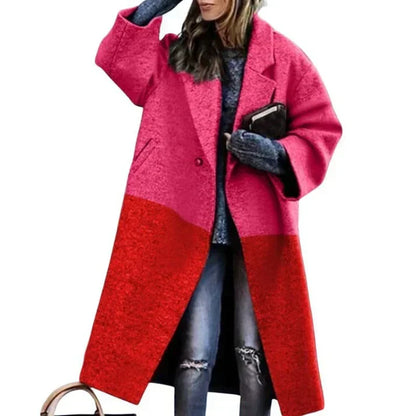 Zélie | Manteau long et élégant à carreaux - Image 2