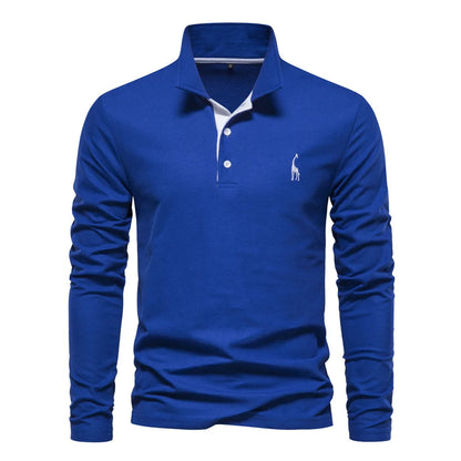 Loucas | Polo à Manches Longues Boutonné pour Homme - Image 4