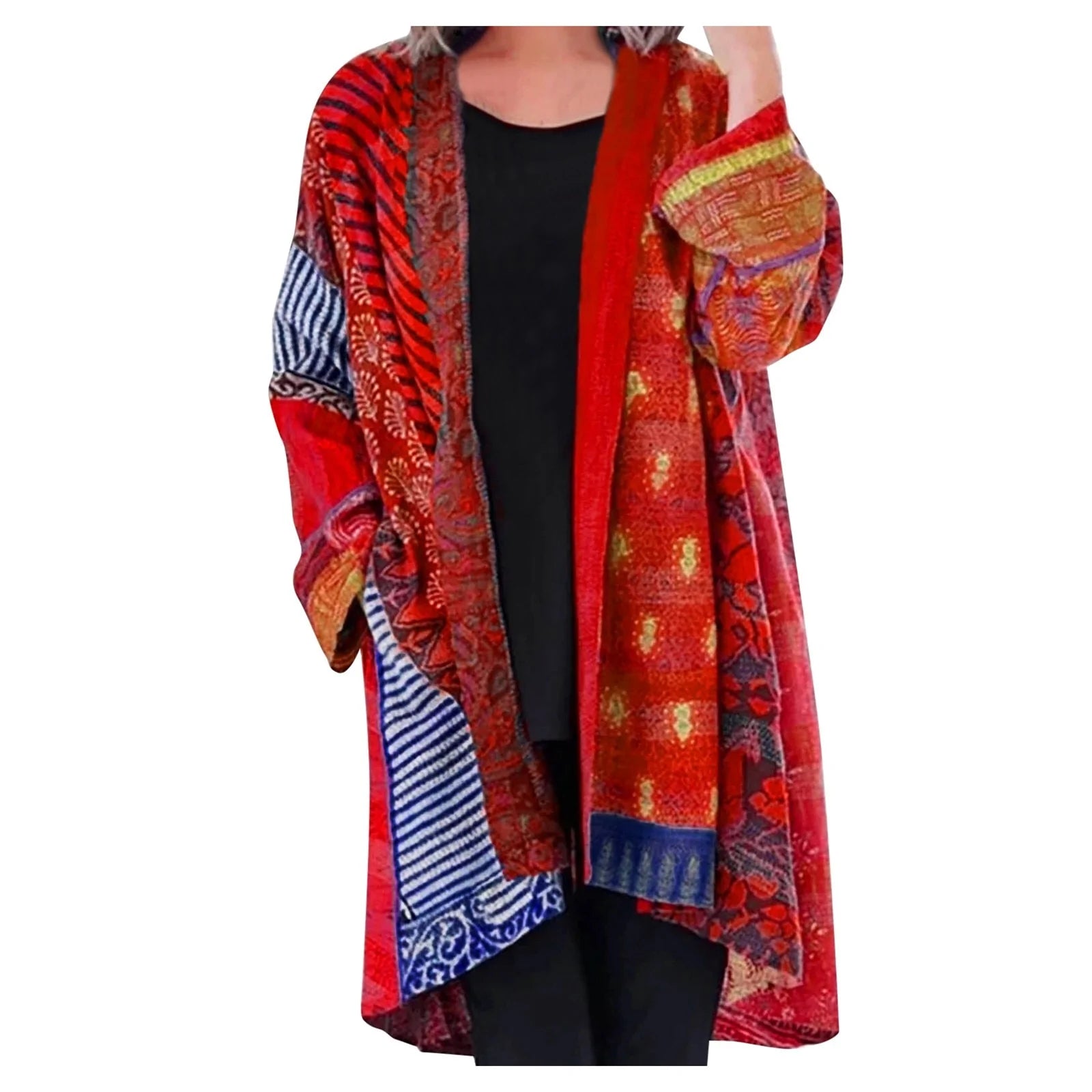 Louise | Cardigan Long Boho Ouvert Femme - Image 4