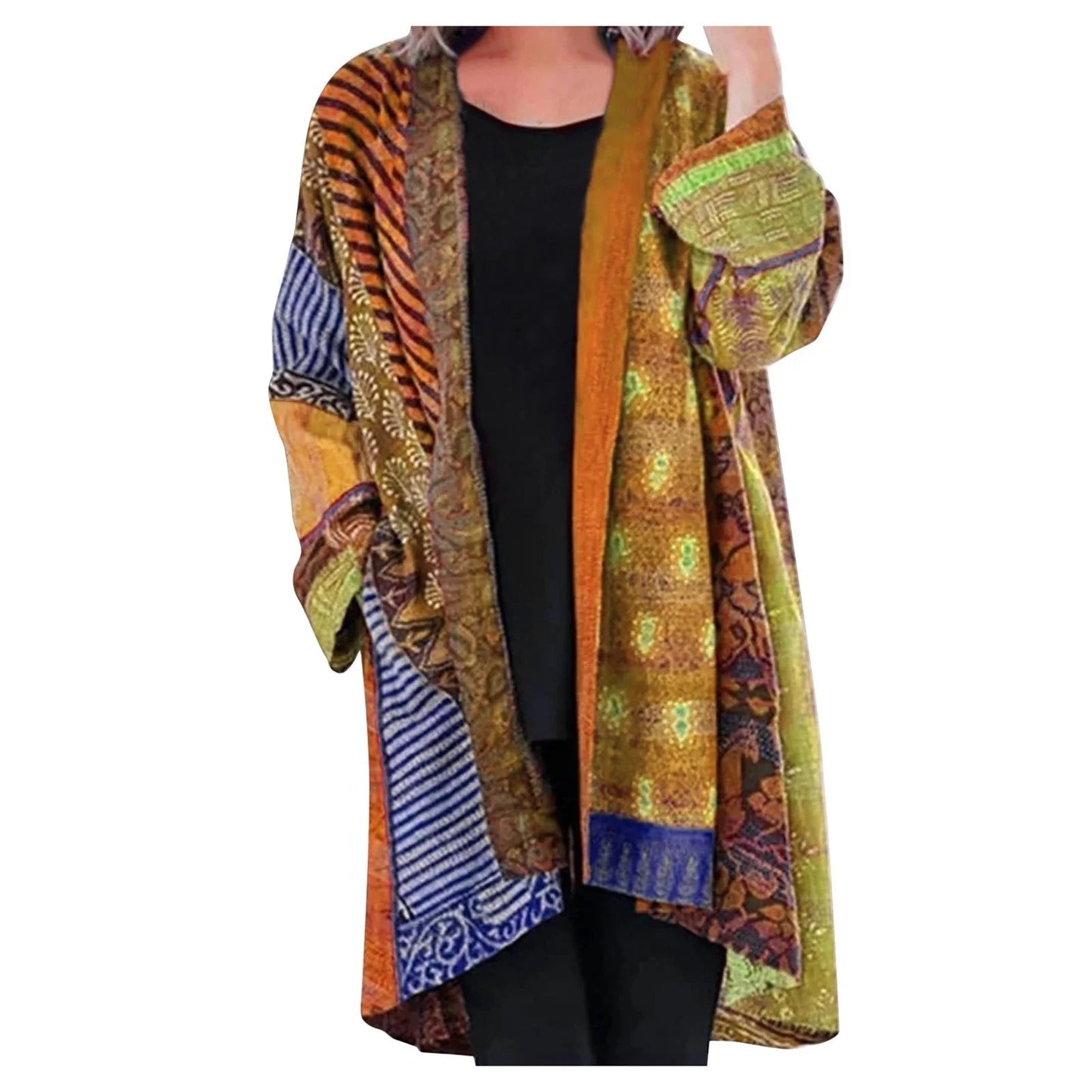 Louise | Cardigan Long Boho Ouvert Femme - Image 5