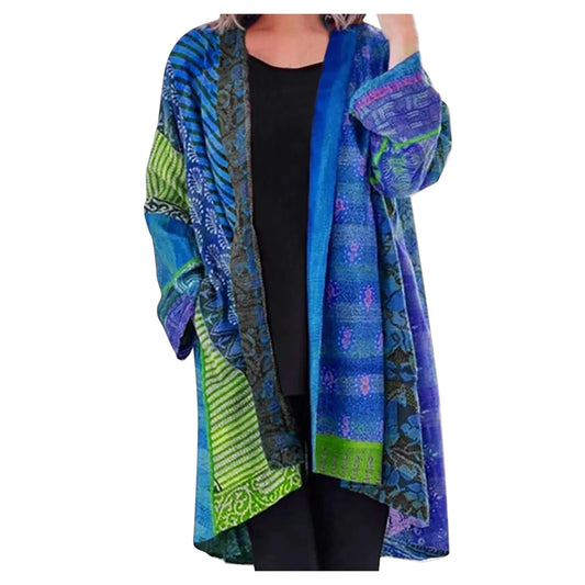 Louise | Cardigan Long Boho Ouvert Femme - Image 1