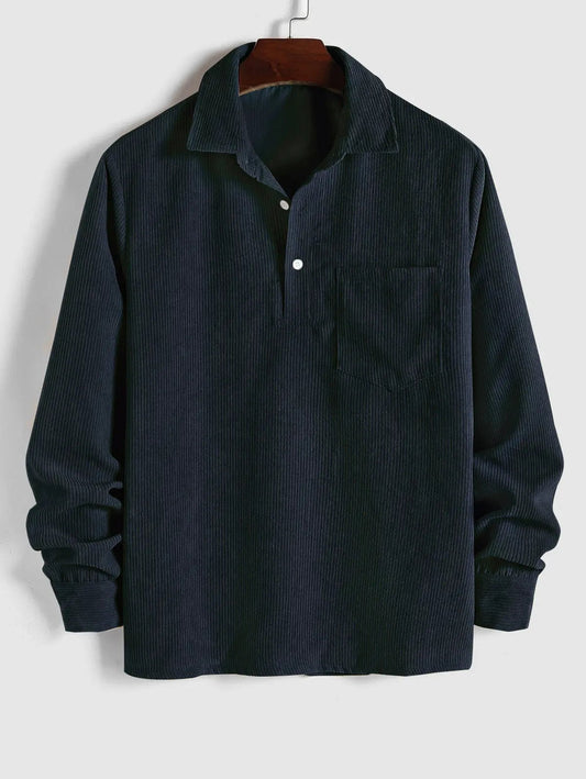 Adonis | Chemise Homme en Velours Côtelé à Manches Longues - Image 1
