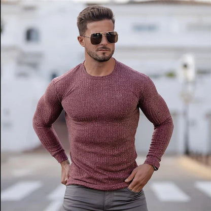 Isaac | Pull à Manches Longues Homme en Maille Côtelée - Image 4