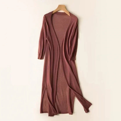 Kahina | Cardigan Long Duster à Manches Longues pour Femme - Image 2