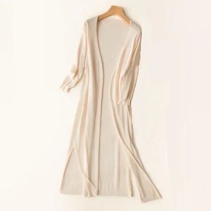 Kahina | Cardigan Long Duster à Manches Longues pour Femme - Image 14