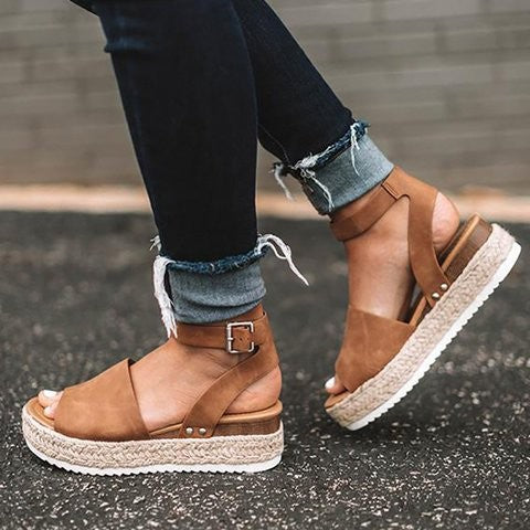 Marion | Sandales à semelles compensées élégantes pour femmes - semelle compensée confortable - Image 1