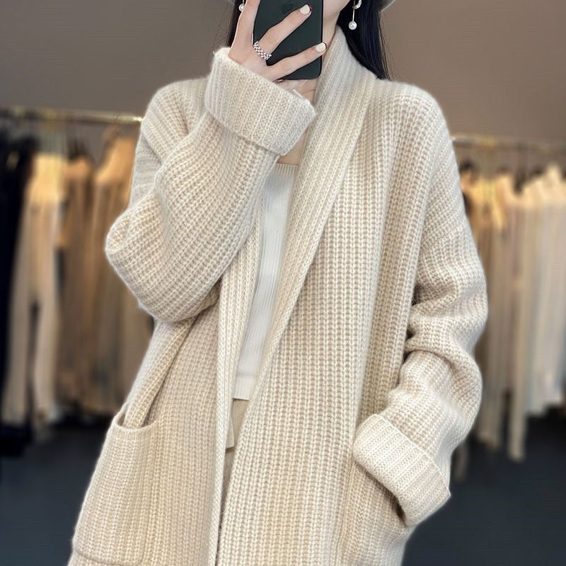Yvette | Cardigan Long Oversize Femme - Image 4
