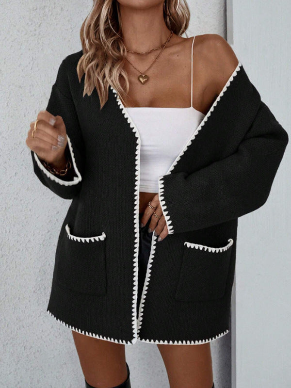 Sabrine | Cardigan Tricot Femme Ouvert Devant - Image 3