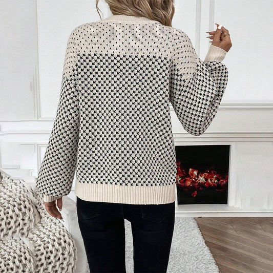 Rim | Pull Femme Manches Longues Color Block - Image 2