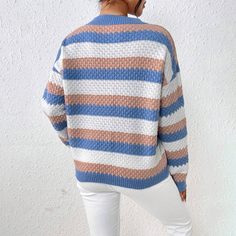 Enora | Pull rayé décontracté pour femme - Image 3