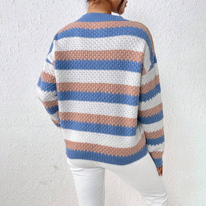 Enora | Pull rayé décontracté pour femme - Image 3