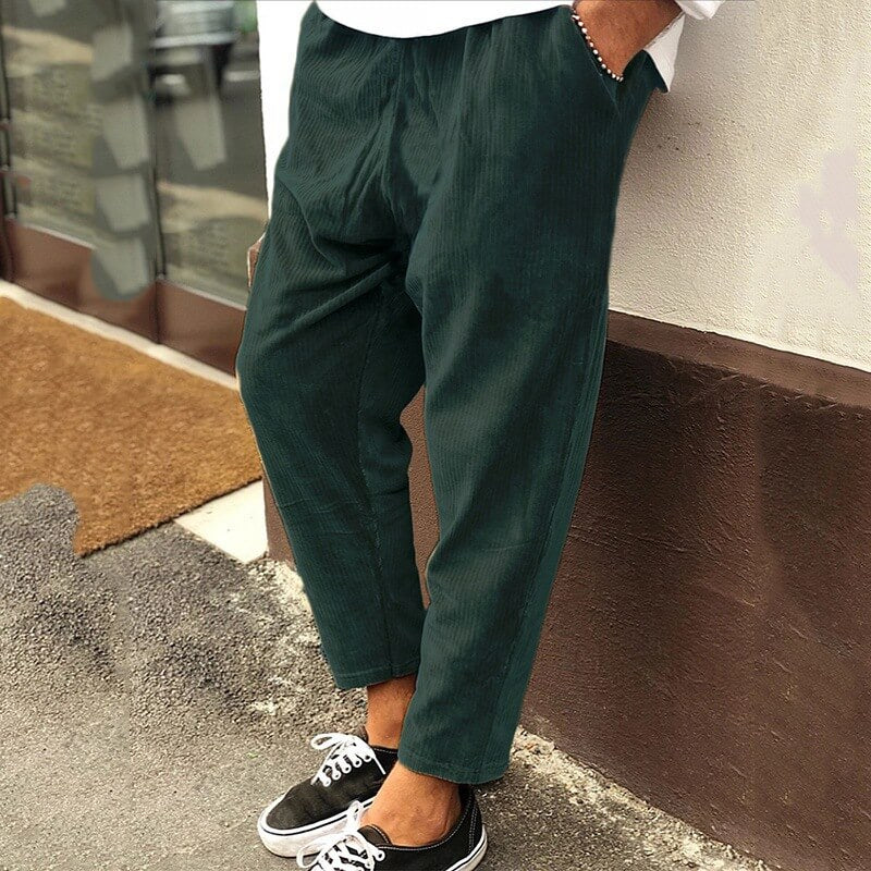 Ghislain | Pantalon court côtelé tendance pour hommes - Image 3
