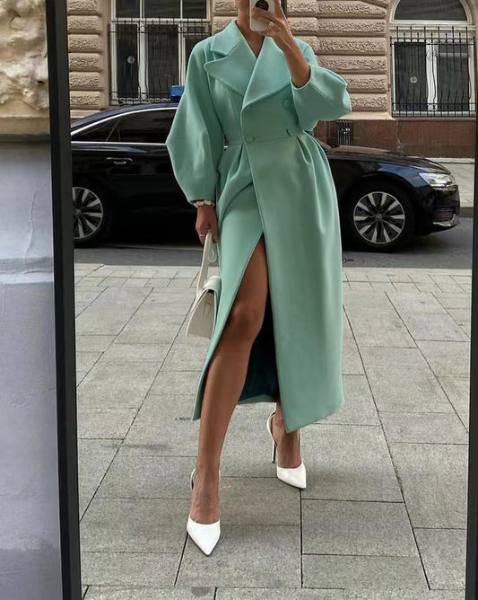 Lénaïc | Manteau Long Croisé Femme - Image 2
